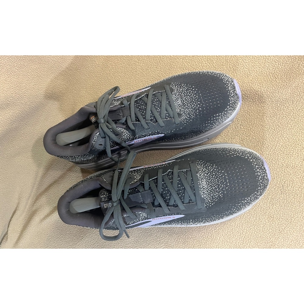Brooks Ghost Max Womens Running Shoes Grey White Lavender Neutral Size 12 - Picture 2 of 14